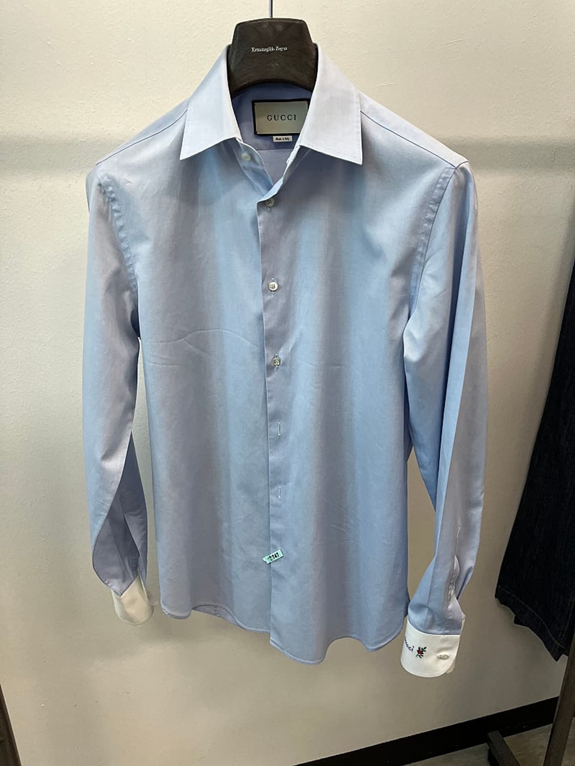 95-100) 구찌 소매자수 셔츠 상품이미지3