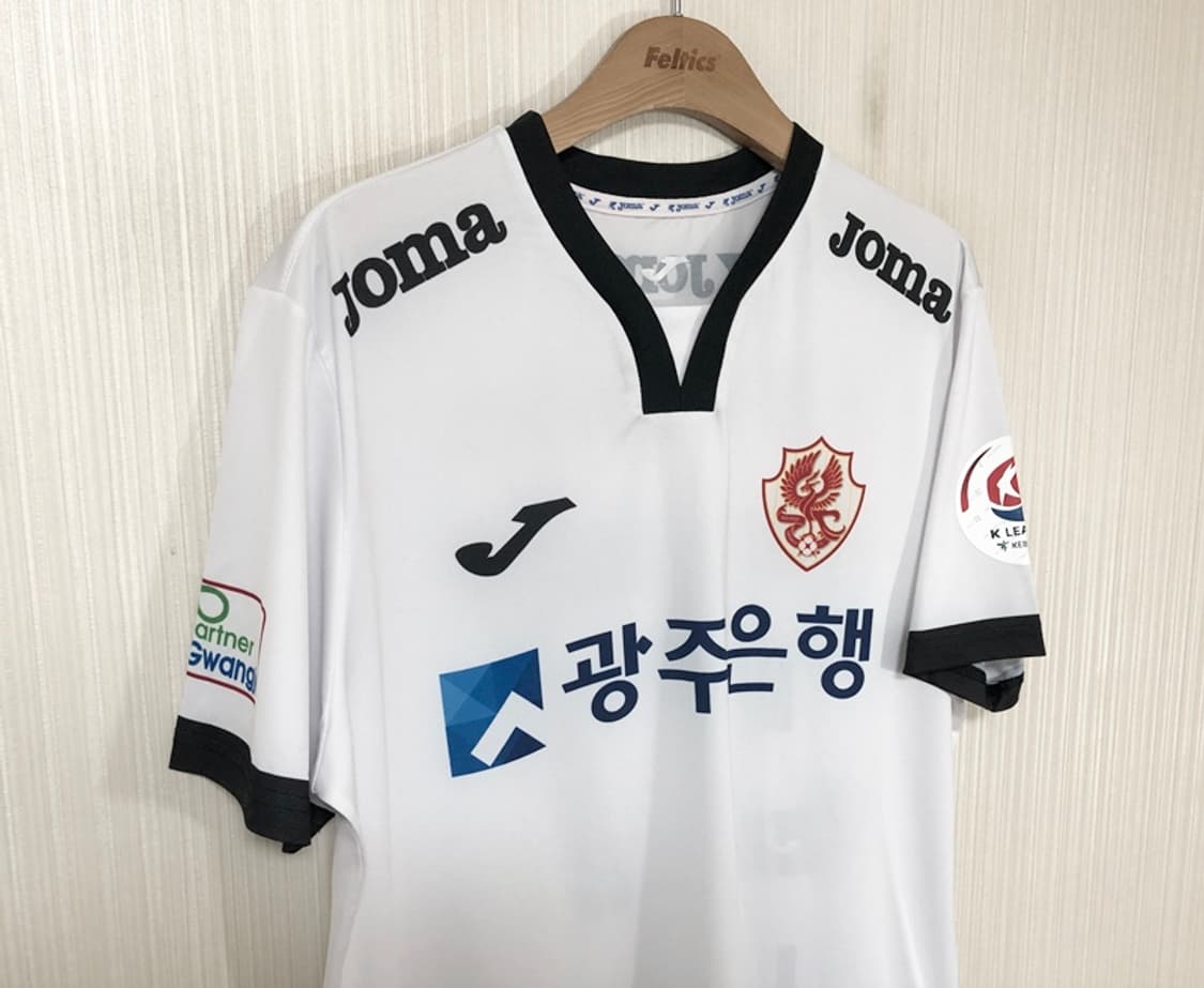 K리그2 조마 18시즌 광주FC 어센틱 어웨이유니폼 100 #37 이승모 상품이미지5