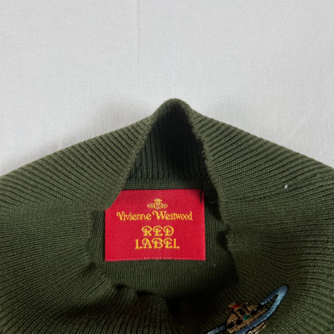비비안웨스트우드 오브 로고 넥폴라 반팔 니트 상품이미지8