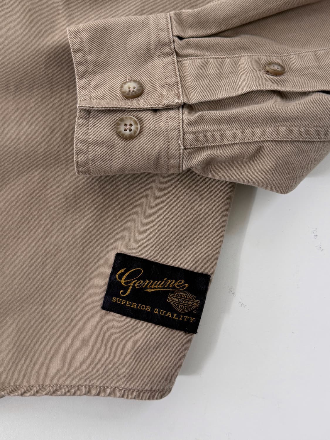 할리데이비슨 코튼 트윌 지수 빅로고 워크 셔츠 상품이미지5