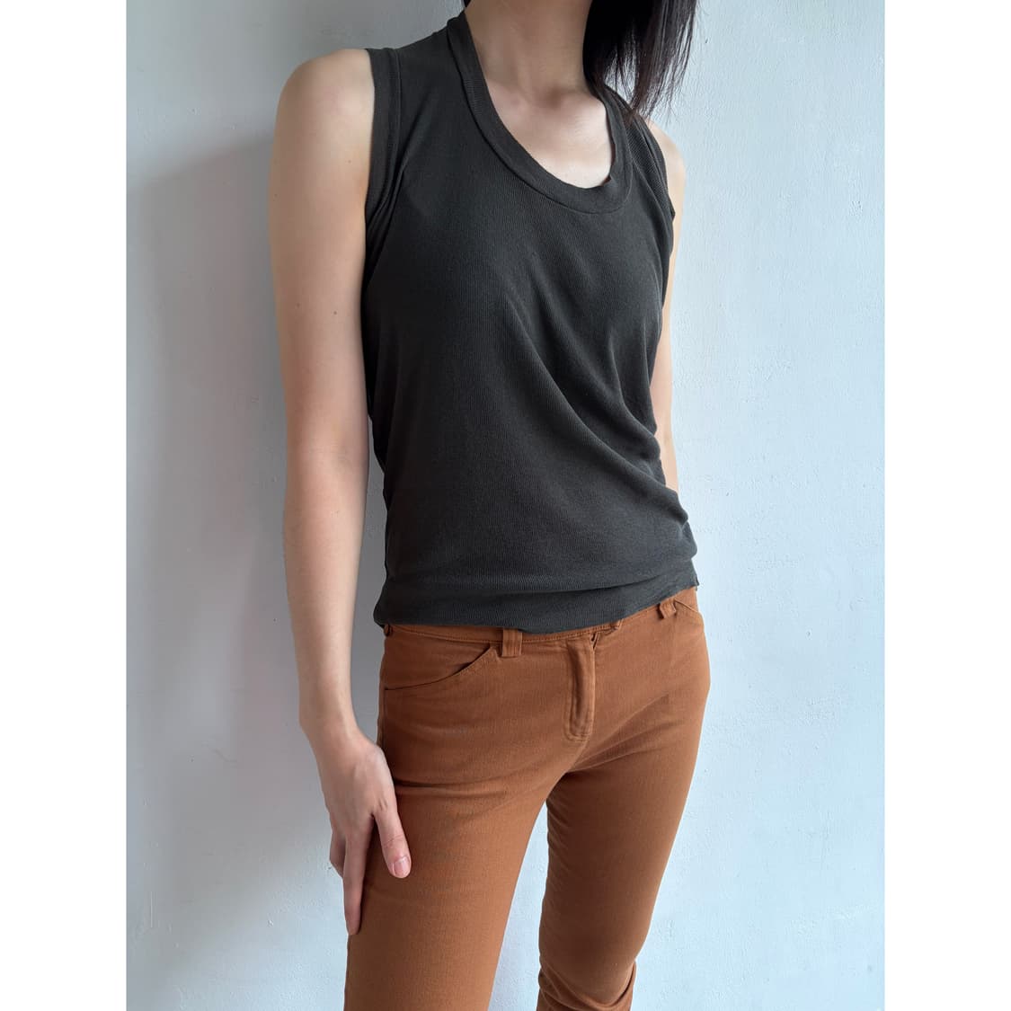 no 165. Yohji yamamoto unbal sleeveless 상품이미지2