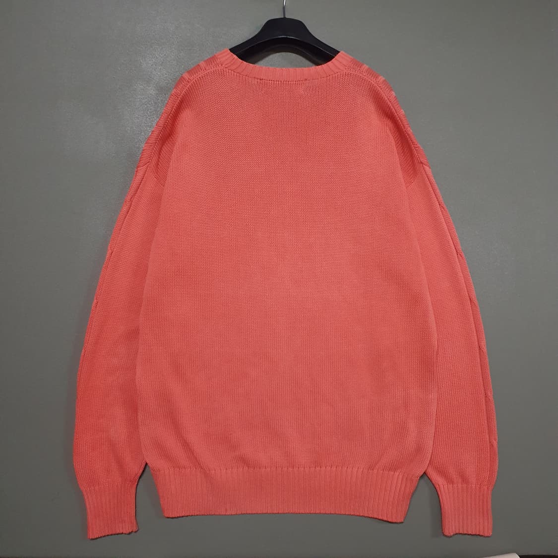 105 (XL) 빈폴 케이블 니트 꽈배기 스웨터 코랄 핑크 상품이미지7