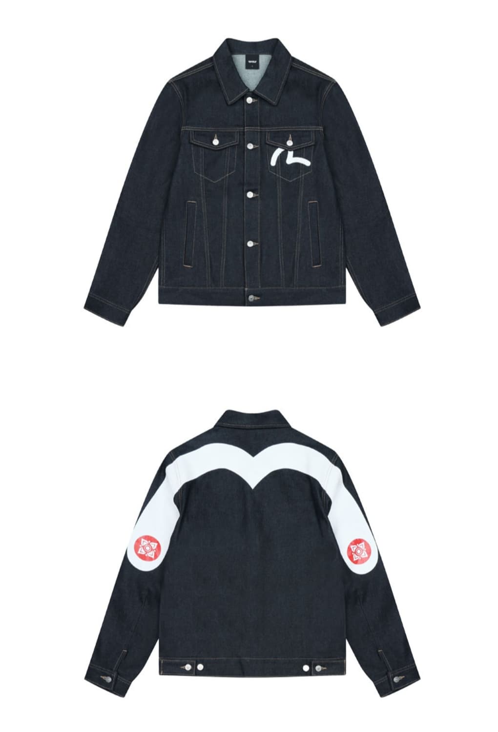 에비수 베이직 날개 데님 자켓 새상품 상품이미지1