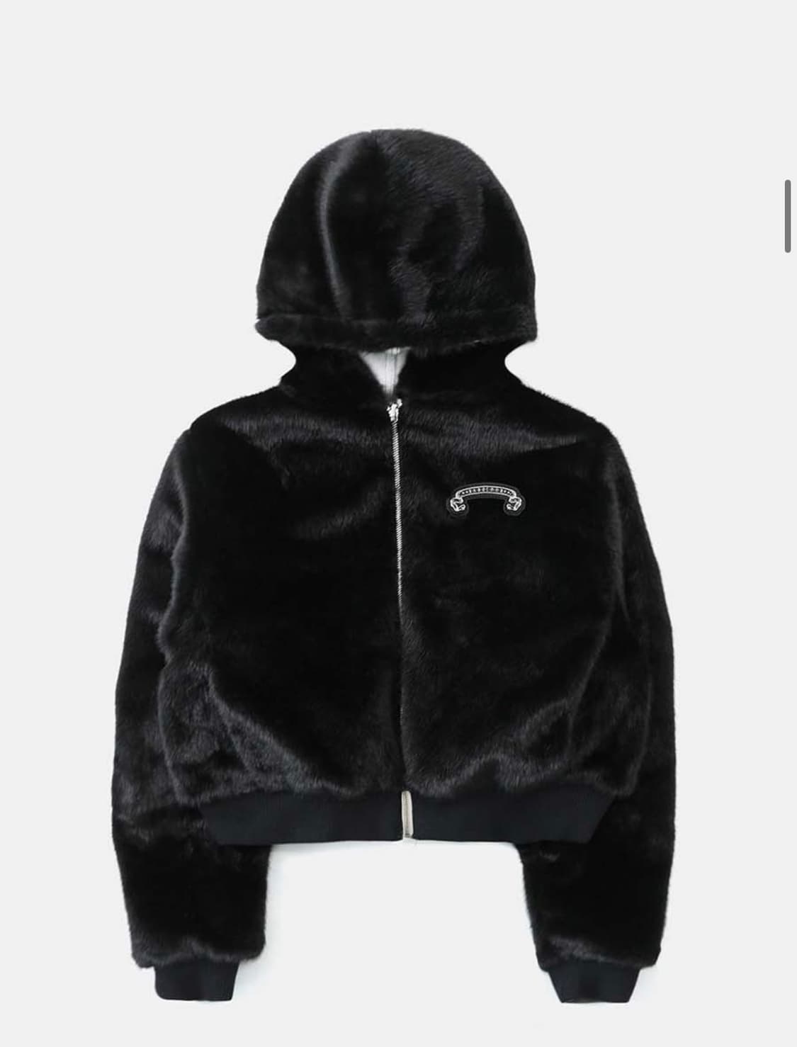 배드블러드 미스틱11 리버시블 퍼 후드 자켓 - 화이트/블랙 상품이미지4