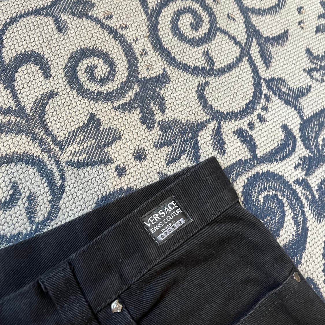 34 베르사체 진스 꾸뛰르 빈티지 블랙 데님 팬츠/W2447 상품이미지4