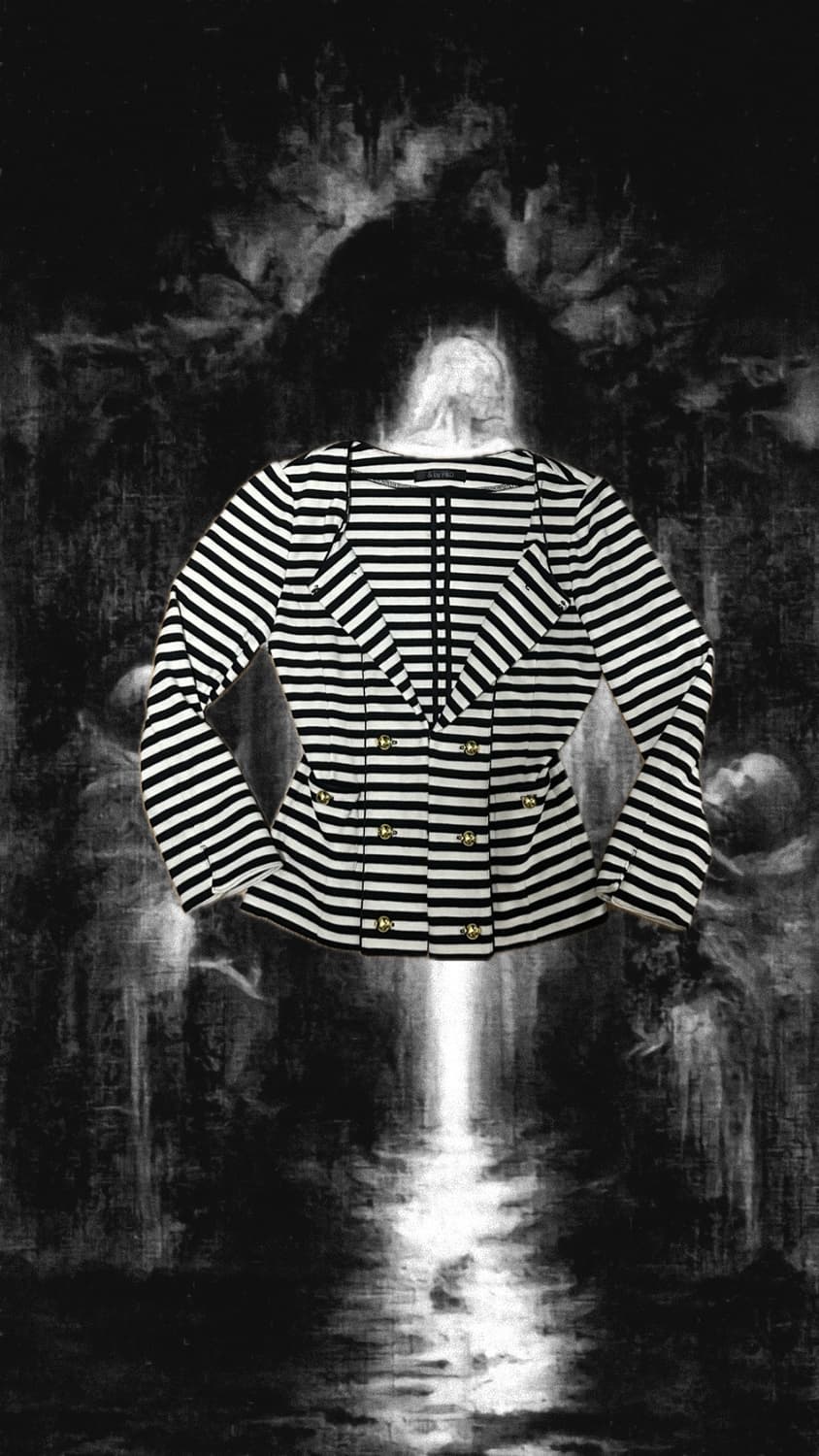 스트라이프 단가라 나폴레옹 자켓 상품이미지2