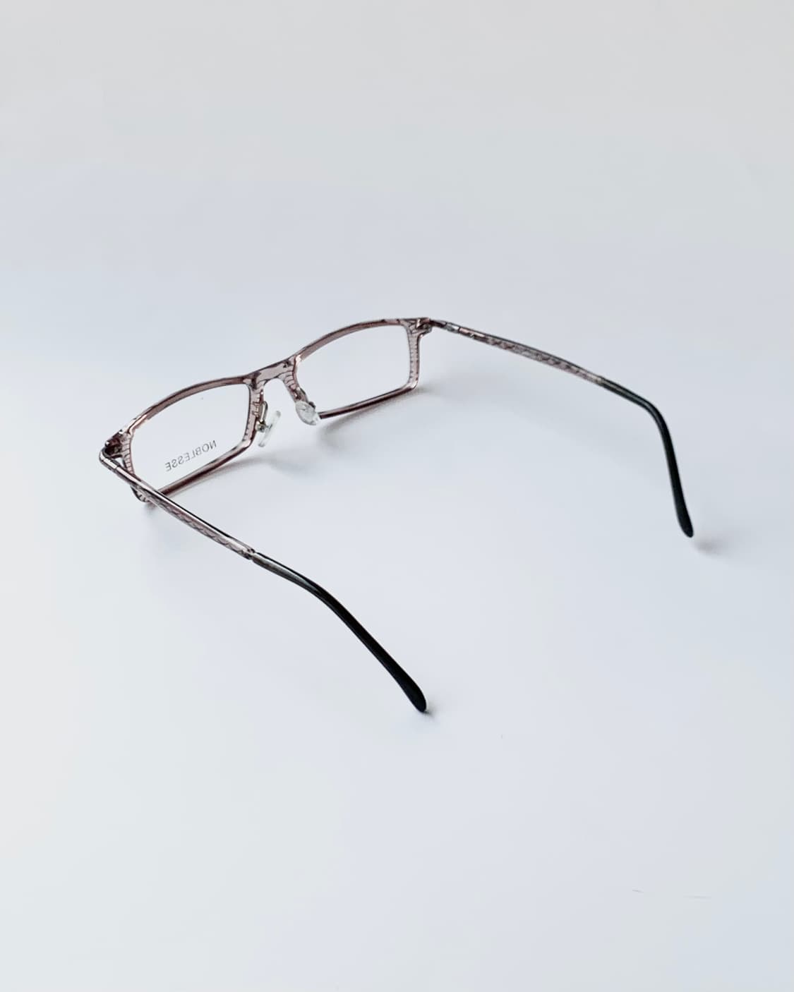 [픽키-704] 클리어 브라운 사각 오벌 뿔테 안경테 미니멀 초경량 상품이미지3