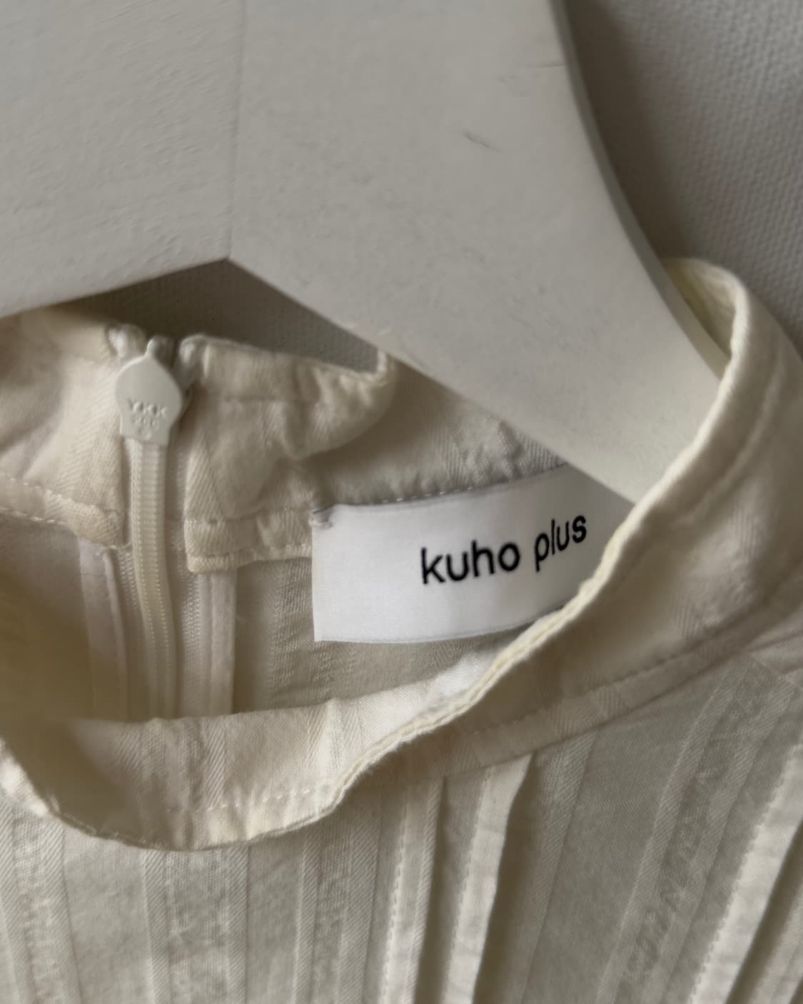 [KUHO plus] Ivory Pintuck Collar Blouse 상품이미지7