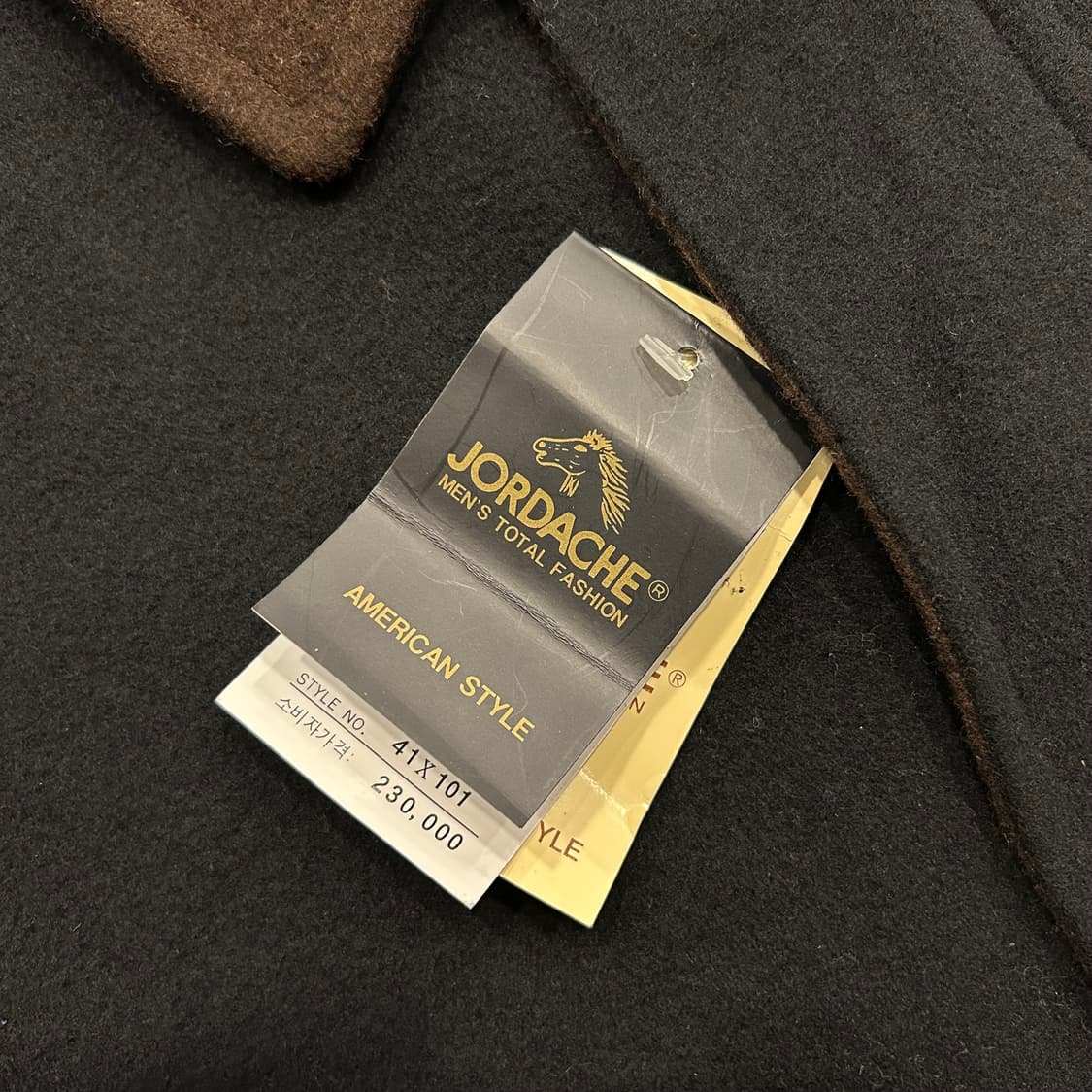 [L] 죠다쉬 JORDACHE 울 브라운 카라 블랙 자켓 상품이미지3