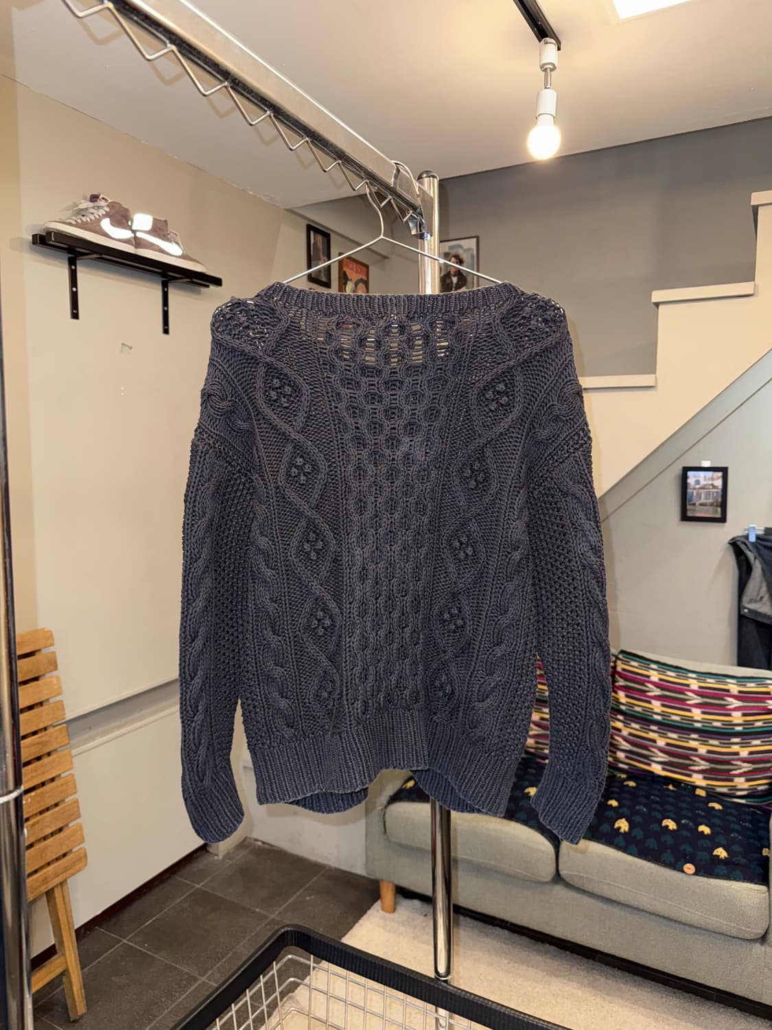 90‘s Issey Miyake I.S cable knit sweater 상품이미지9