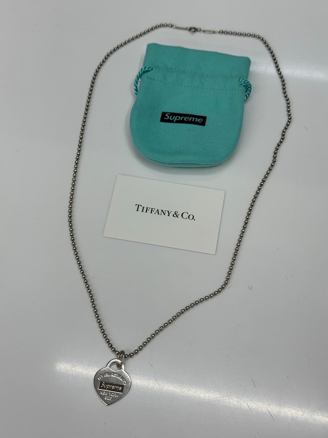티파니앤코 X 슈프림 목걸이 상품이미지2