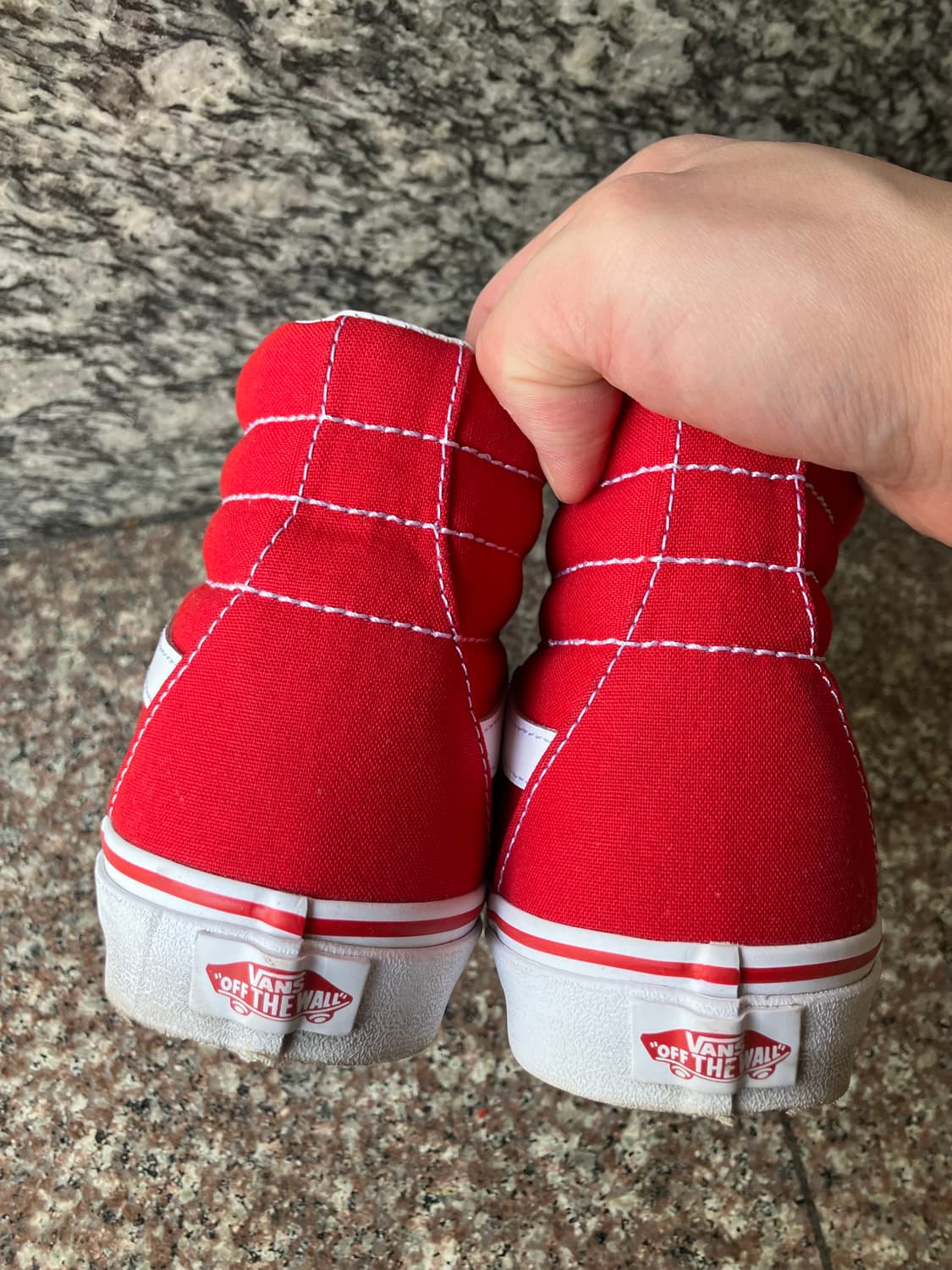 반스 올드스쿨 하이 레드 250 상품이미지3