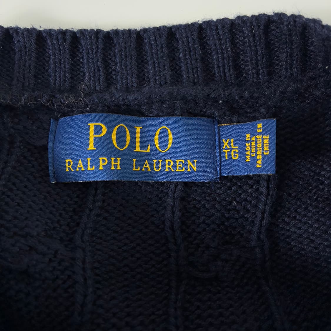 Polo  폴로 랄프로렌 자수 코튼 꽈배기 니트 상품이미지5