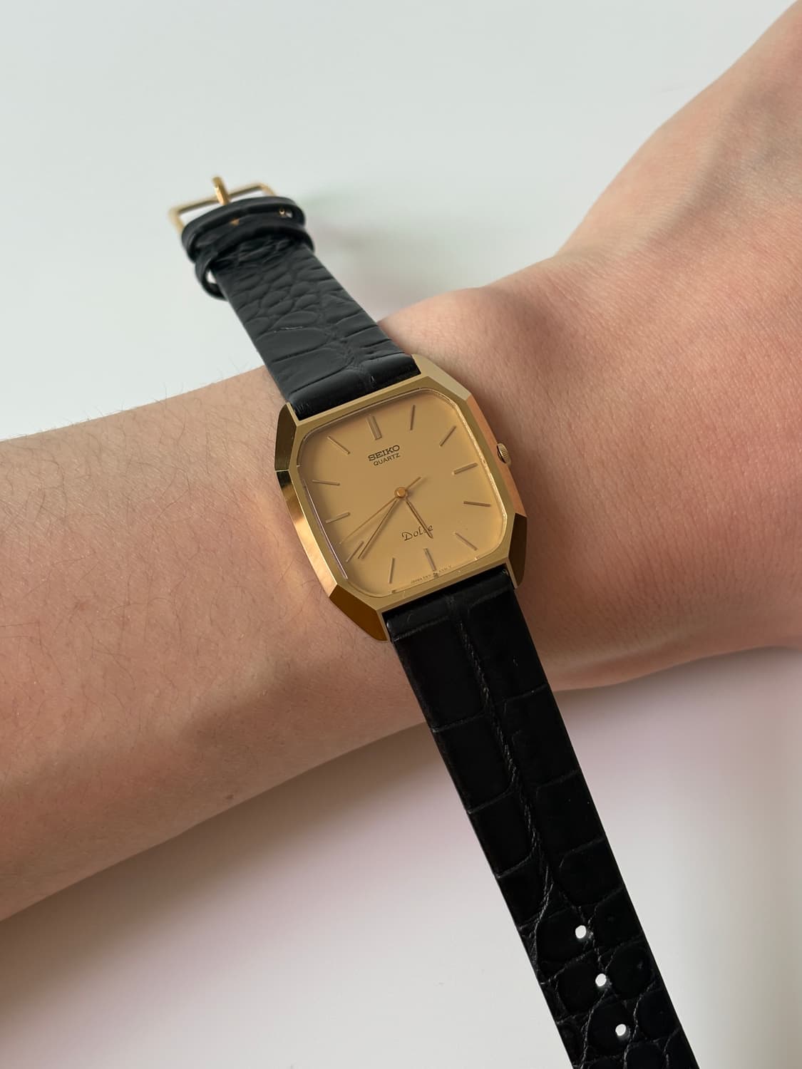 세이코 1980년대 Dolce 골드 탱크 쿼츠 남성 상품이미지7