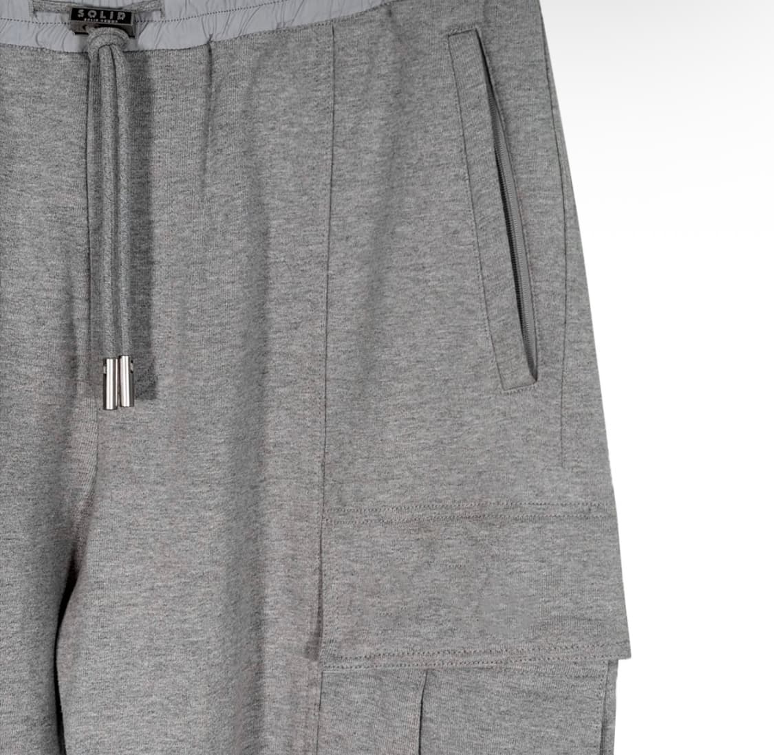 [48] 솔리드옴므 21fw 남성 카고 밴딩 조거 팬츠 그레이 상품이미지5