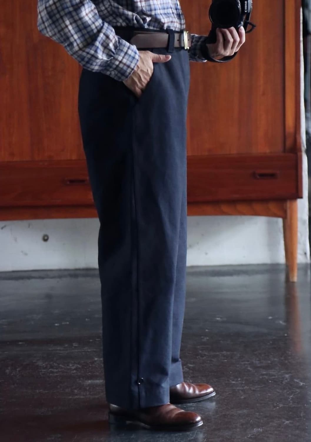 [2]아프레쎄 캐나다군 모터사이클 몰스킨 트라우저 상품이미지3