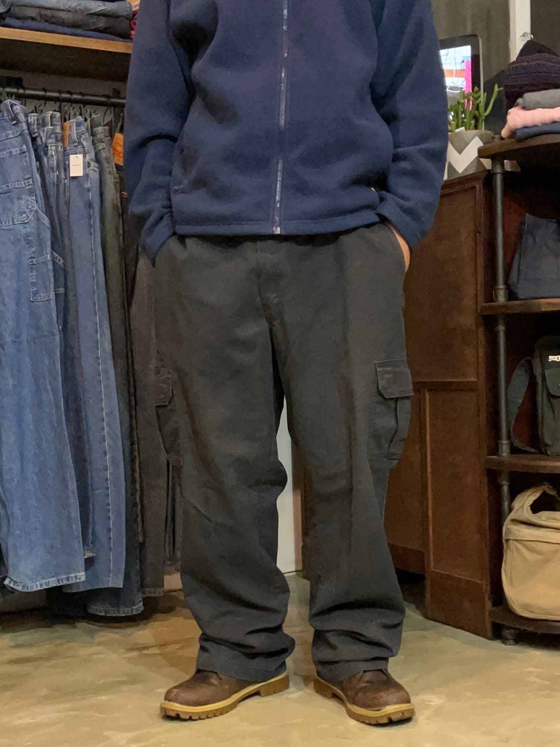 디키즈 블랙 코튼 카고팬츠 상품이미지2