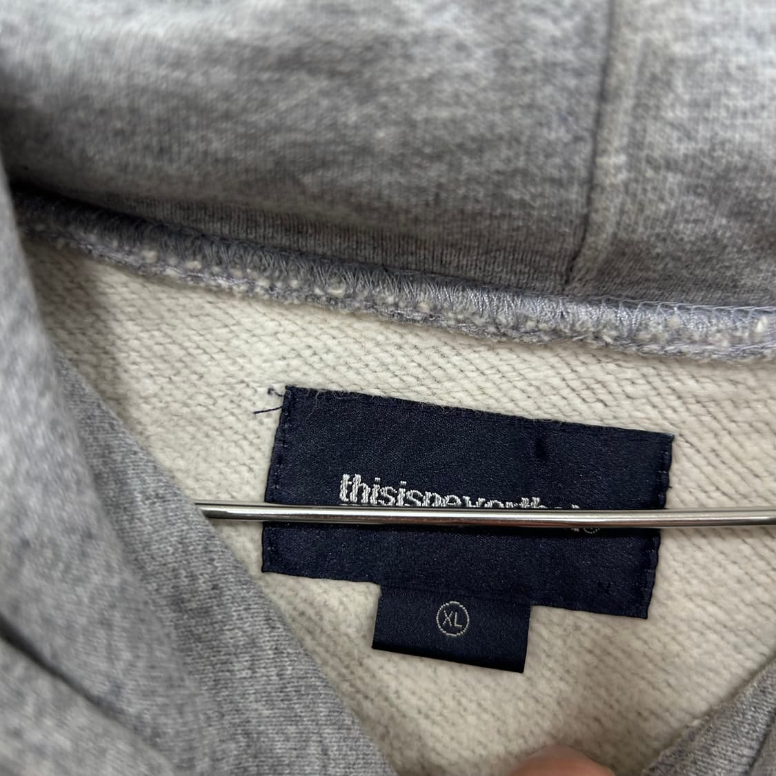 디스이즈네버댓 클래식 로고 헤비코튼 후드티 상품이미지3