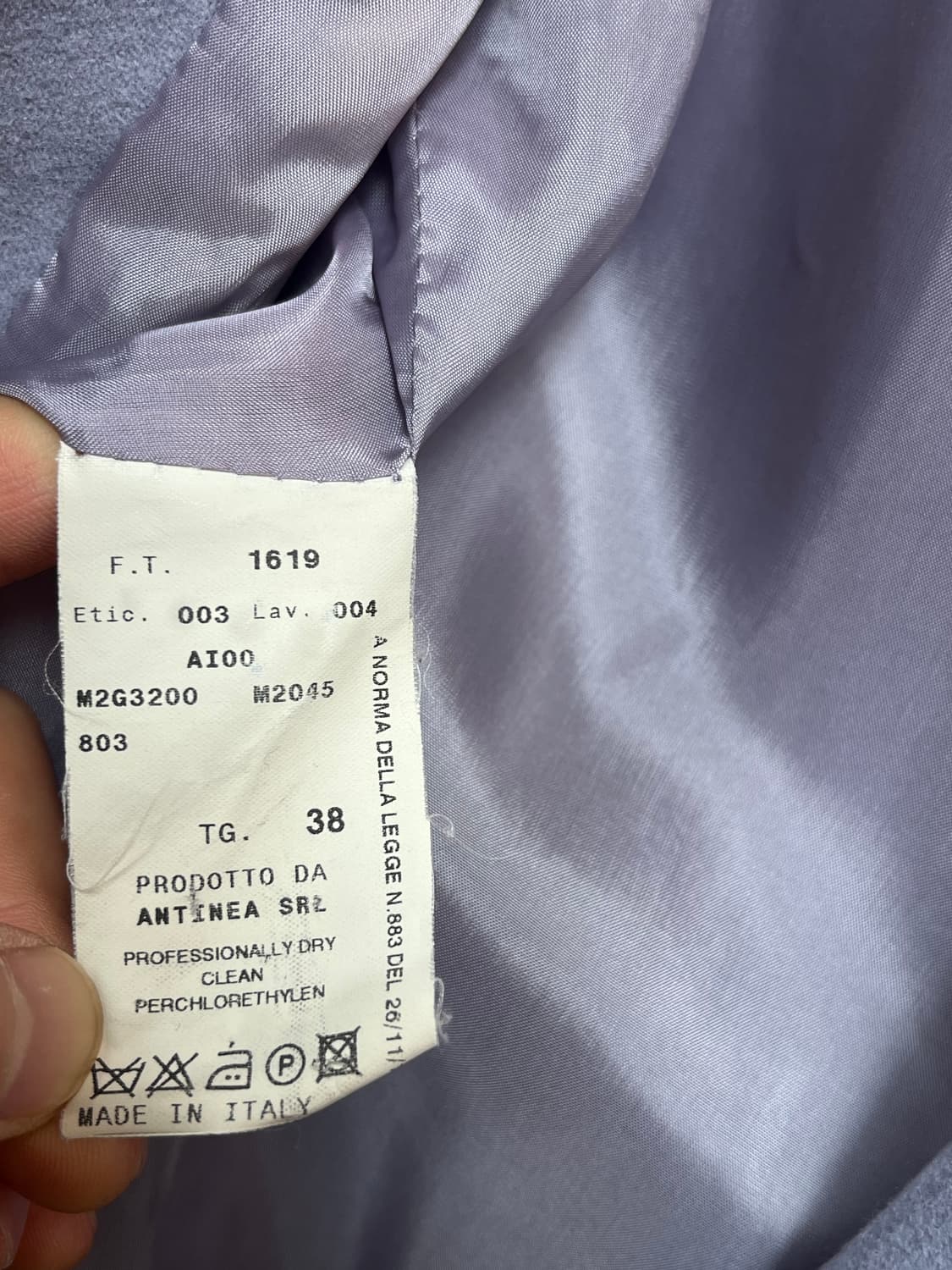 Emporio Armani 울 캐시미어 혼방 블레이저 38 상품이미지5