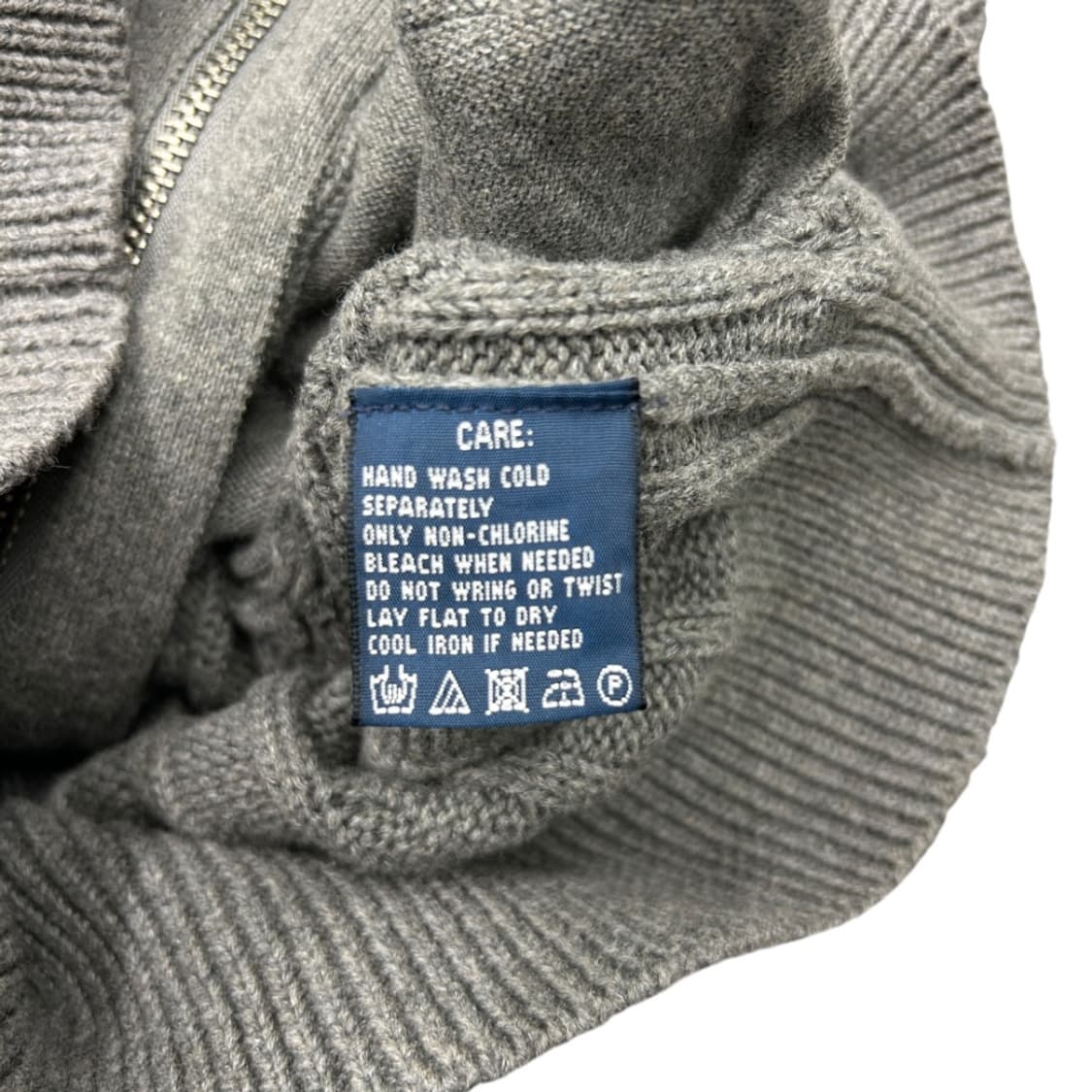 폴로 랄프로렌 핑크포니 그레이 꽈배기 니트 집업 상품이미지4