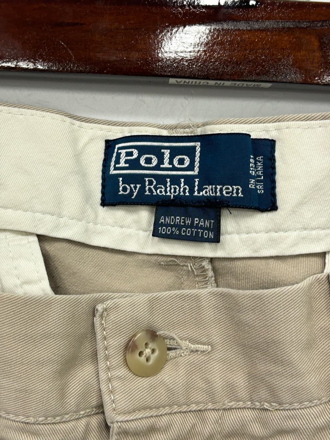 폴로 랄프로렌 베이지 투턱 팬츠 상품이미지3
