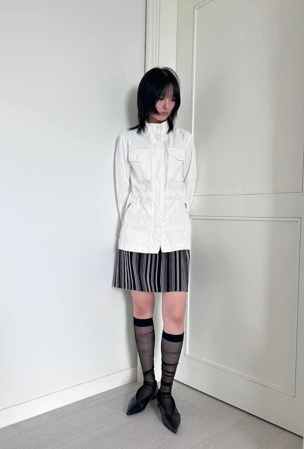 White Utility Jacket / 빈티지 유틸리티 자켓 상품이미지1