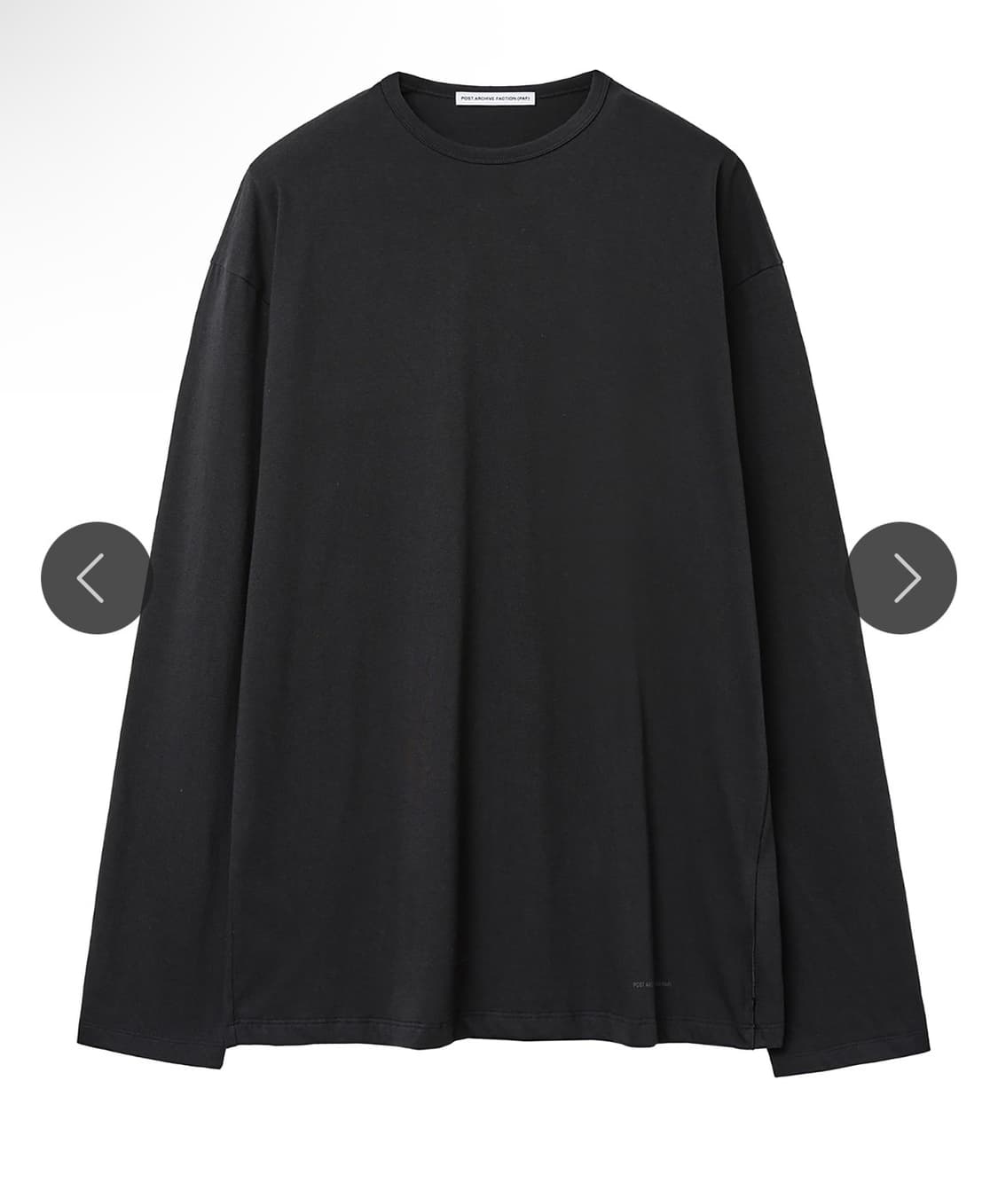 (S) paf 파프 아카이브 롱슬리브 블랙 상품이미지1