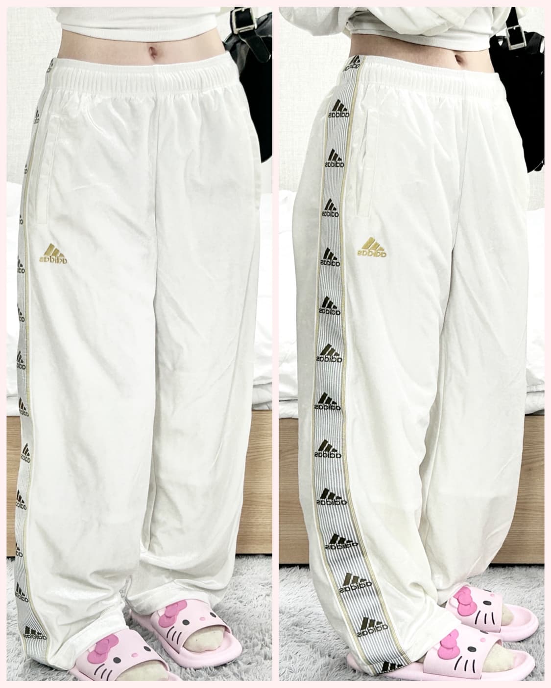 아디다스 JAPAN 크림 벨루어 셋업 상품이미지2