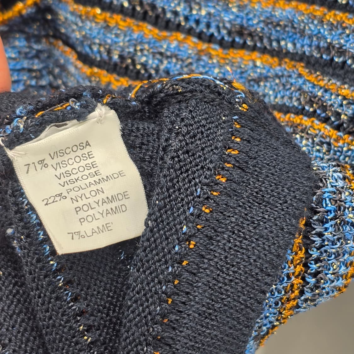 이태리 수입 Z.O.E 프릴 니트 가디건 블루 상품이미지7