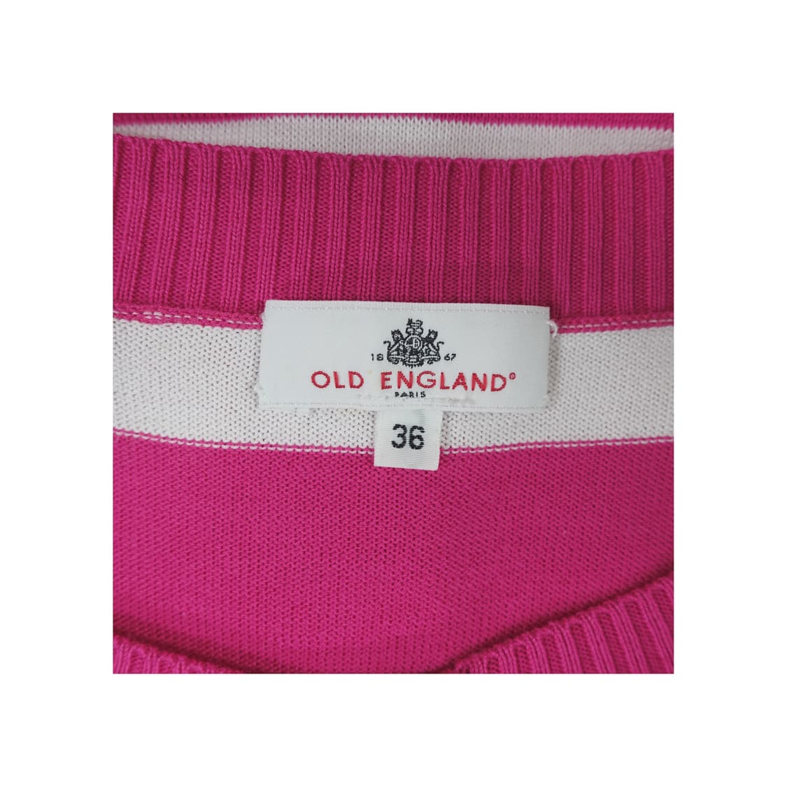 OLD ENGLAND 올드 잉글랜드 줄무늬 핑크스트라이프 가디건  상품이미지8