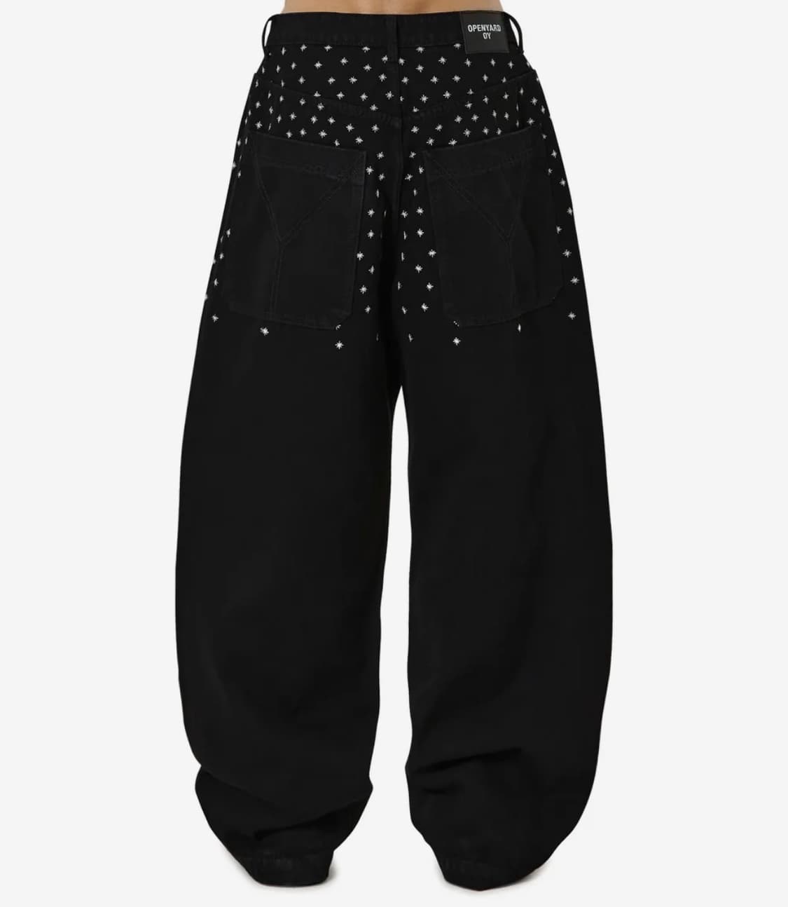 오와이 스프클링 엠브로이더리 와이드 볼륨 팬츠 L size 상품이미지1