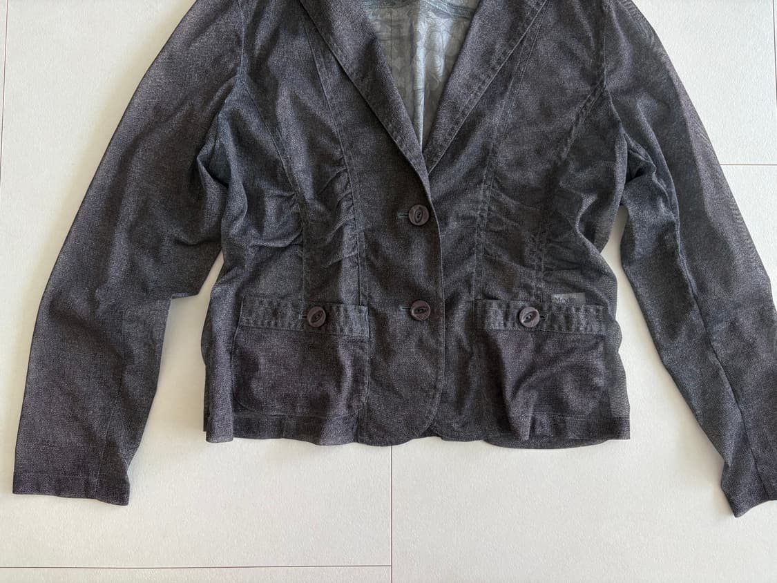 sheer floral blazer 상품이미지3