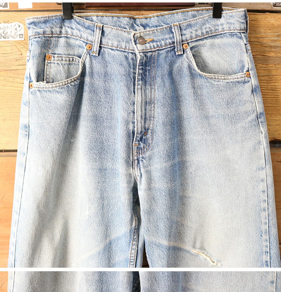 일본판 90S LEVIS 리바이스 613-04 오렌지텝 빈티지 데님  
 상품이미지3