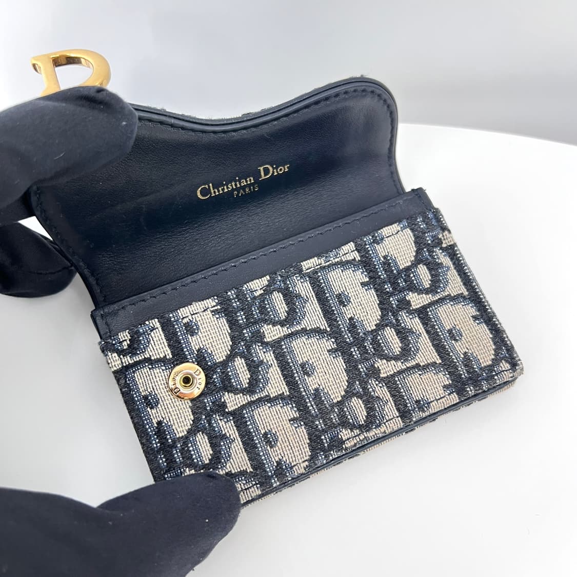 디올 오블리크 새들 여성 카드지갑 상품이미지6