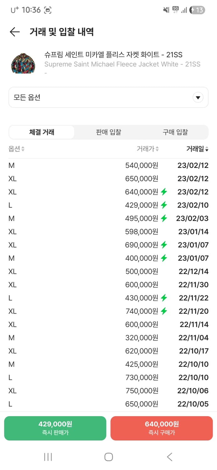 [L]슈프림 세인트 미카엘 플리스 자켓 화이트 - 21SS 상품이미지2