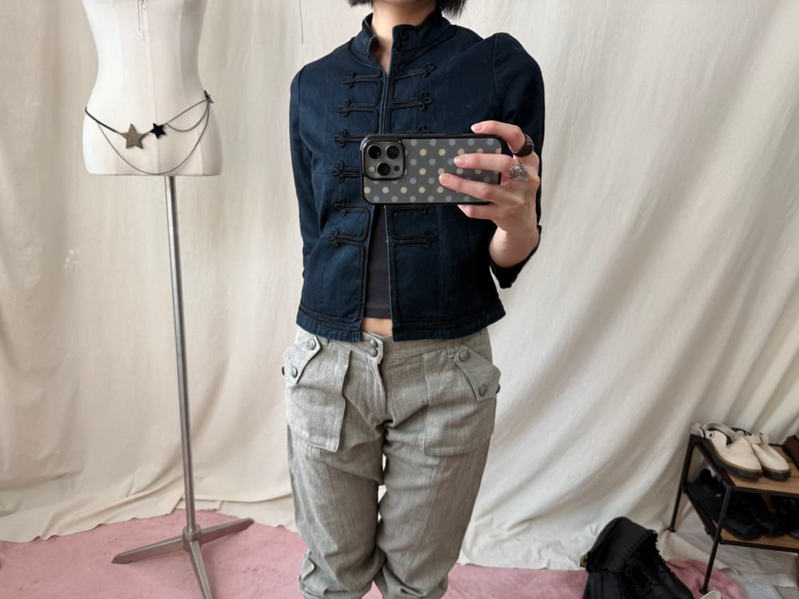 L'equipe 요시에 이나바 데님 나폴레옹 자켓 상품이미지2