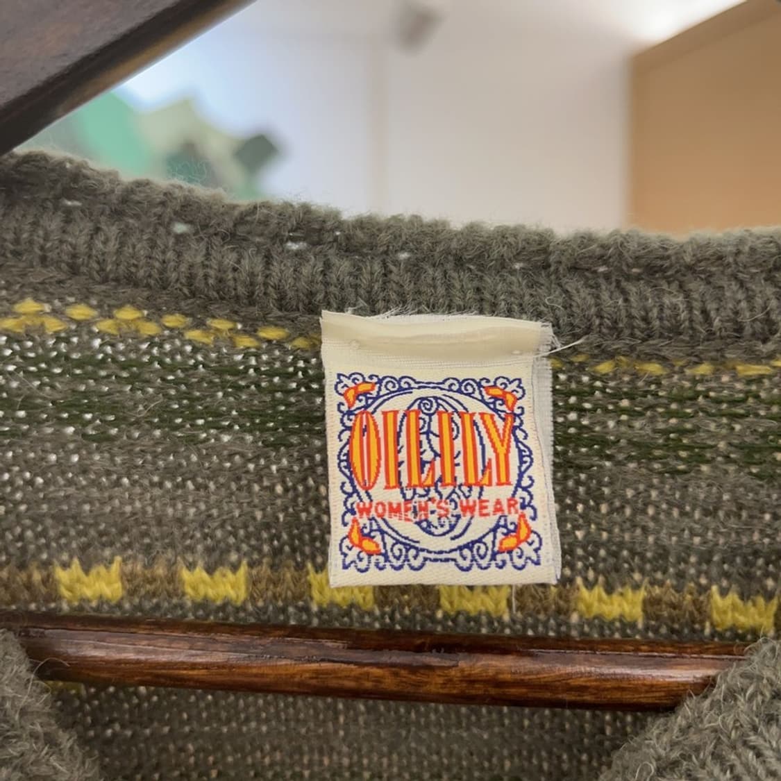 오일릴리 자카드 보헤미안 히피 패턴 니트 L C09489 상품이미지5