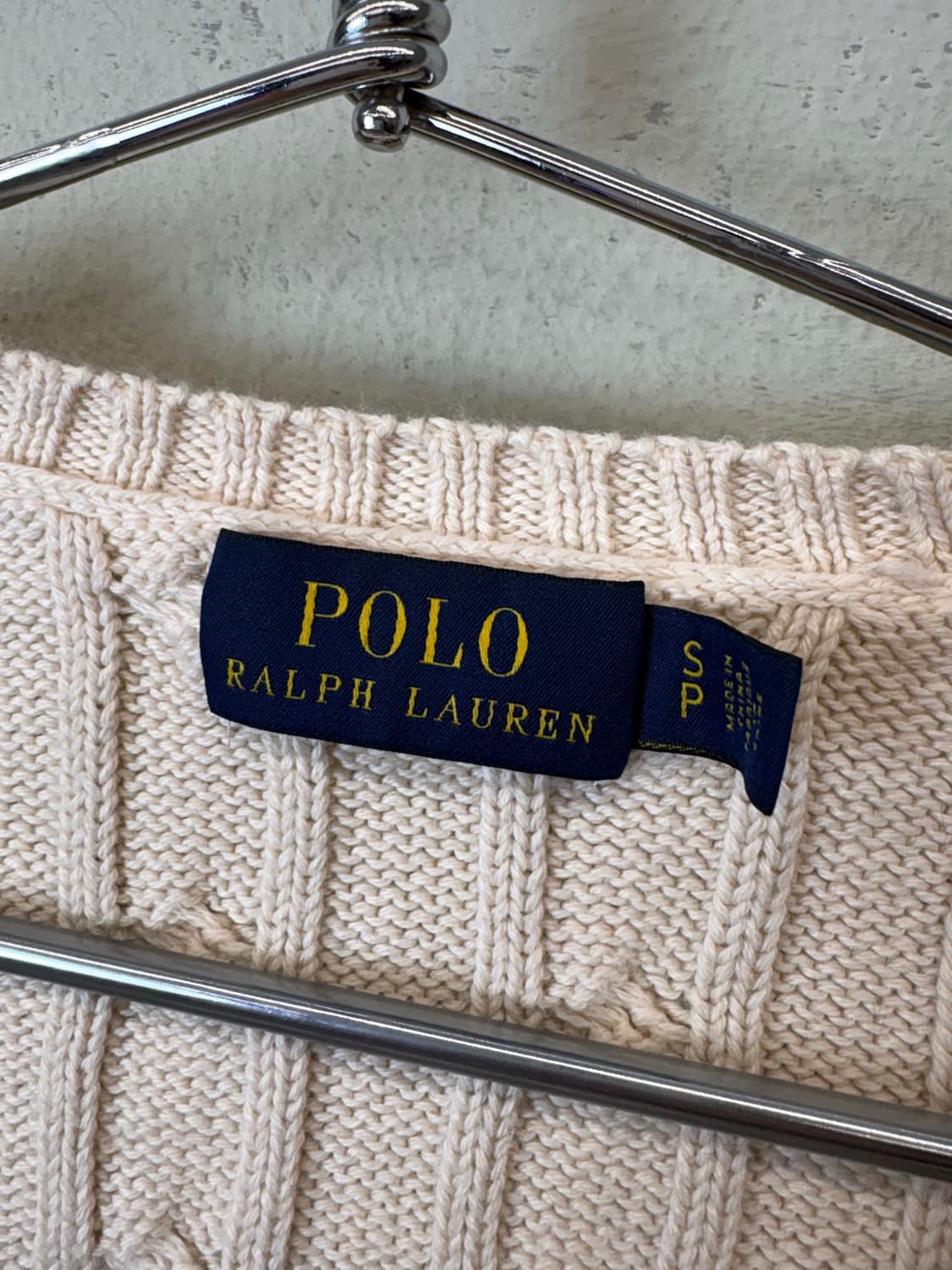폴로랄프로렌 아이보리 케이블 니트 상품이미지5