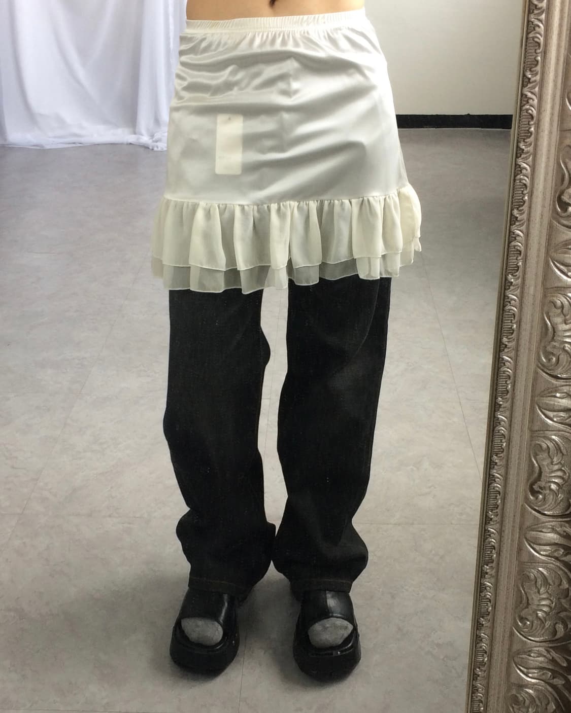 Frill layer mini skirt 상품이미지3