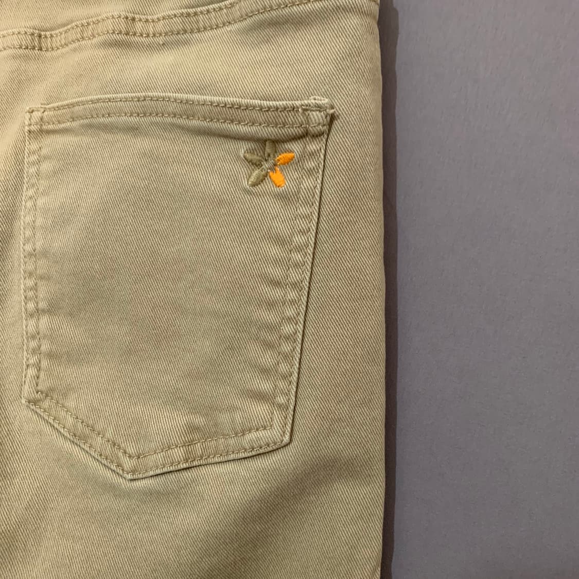 29인치 빠니깔레 이태리 레귤러 슬림핏 베이지 데님 청바지 상품이미지5