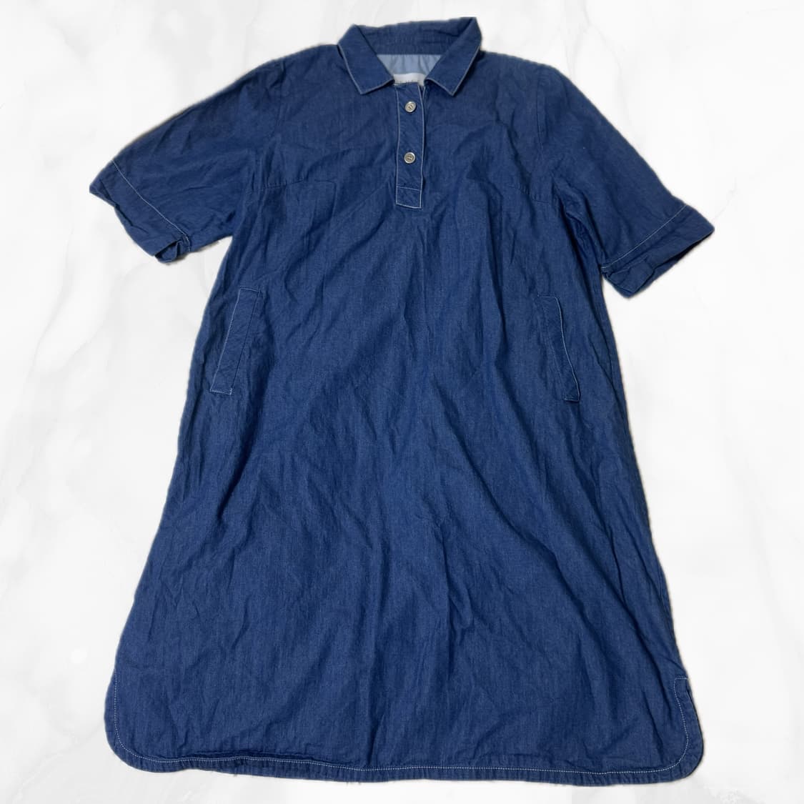 EMCEE 데님 롱 원피스 상품이미지1