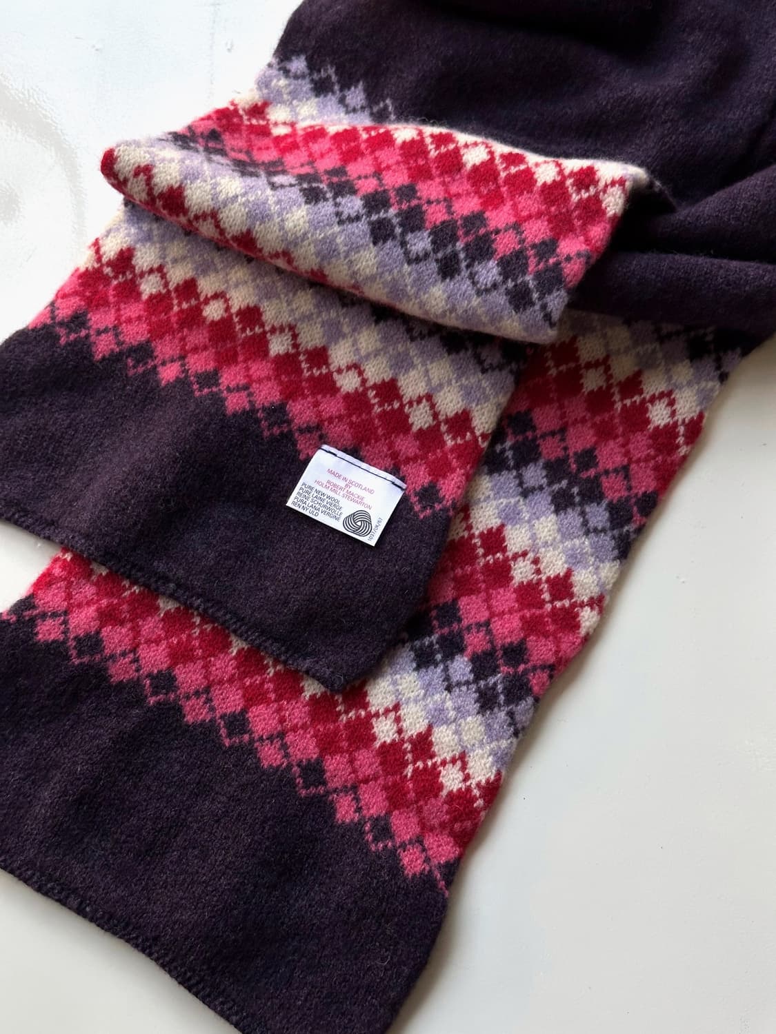 Middle gauge mild wool knit muffler 상품이미지1