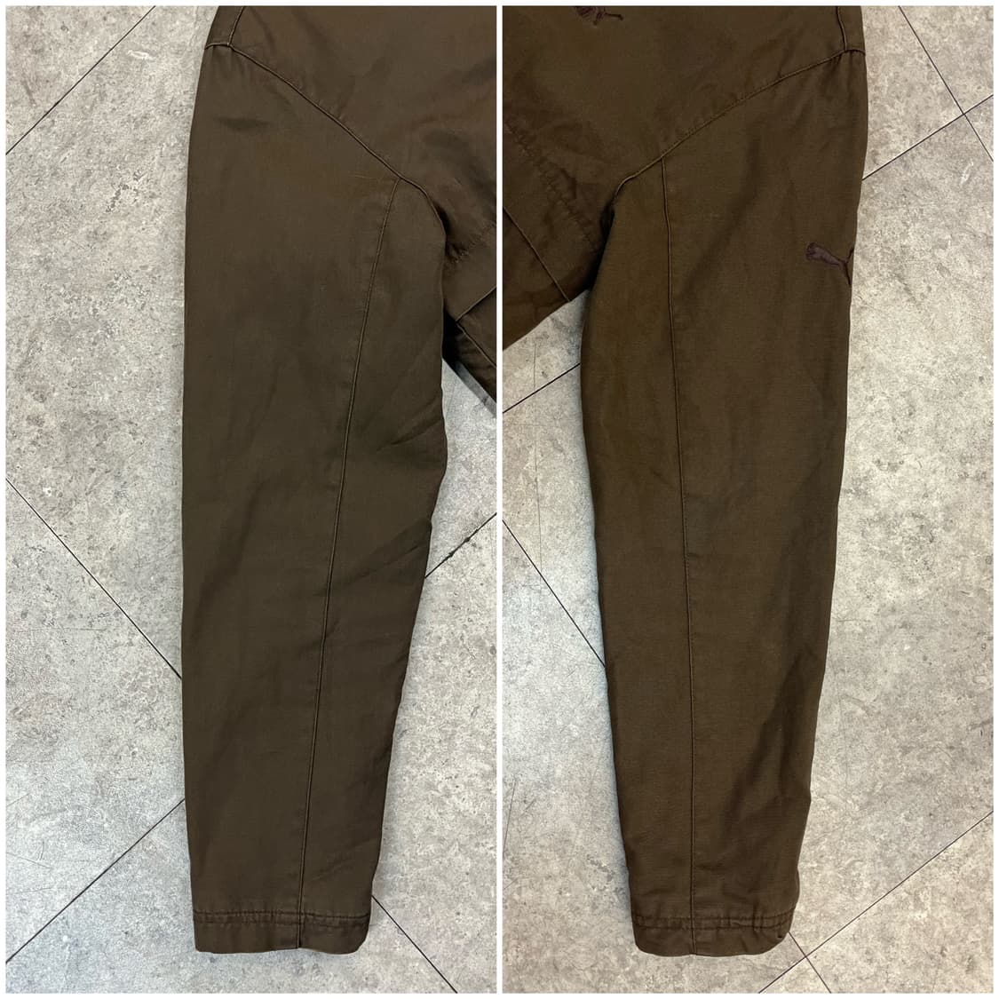 푸마 코튼 집업 자켓 브라운 XL #csz3593 상품이미지7