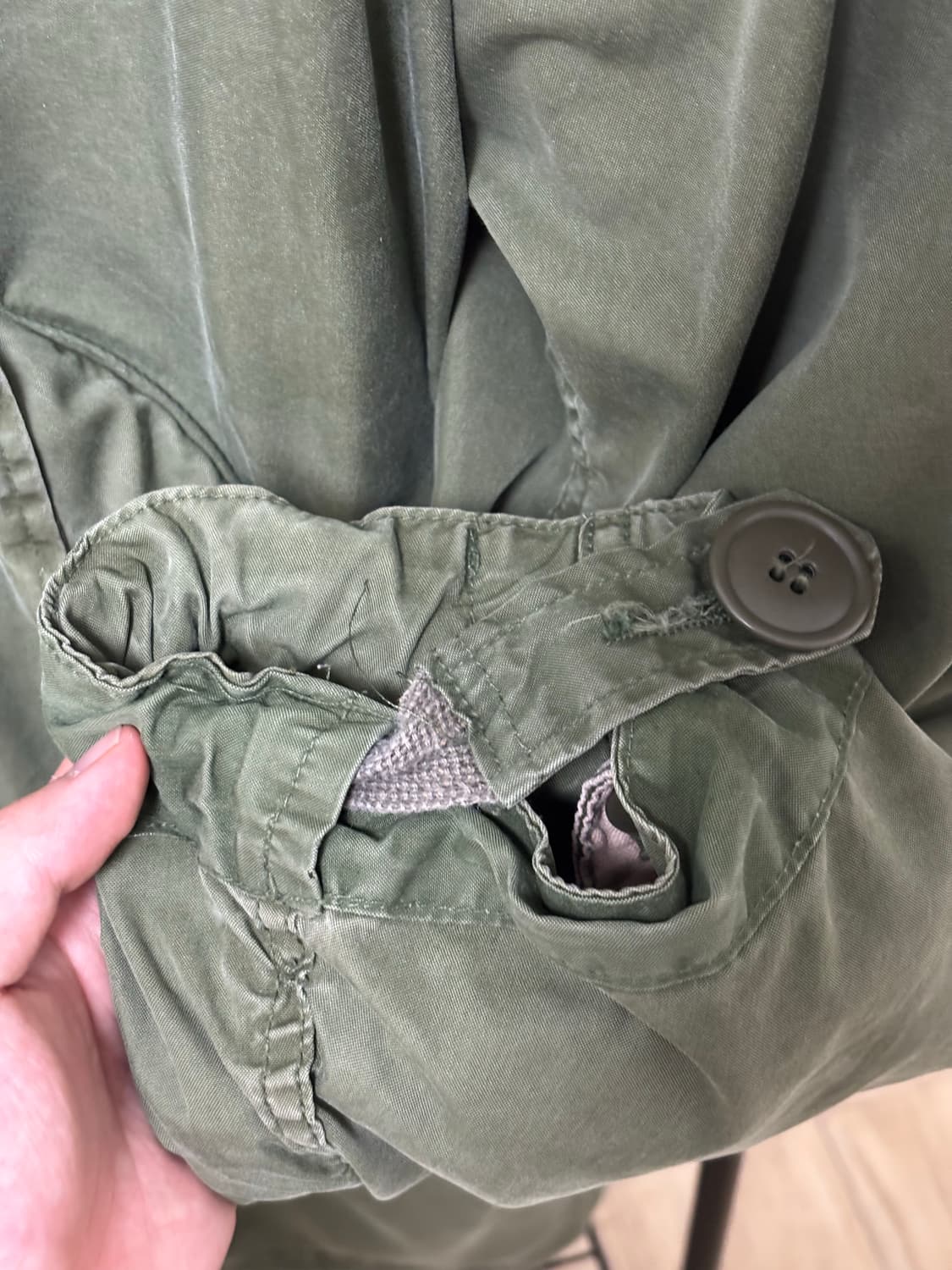 US army 미군 80s 오리지널 M65 피쉬테일 파카 S 상품이미지4