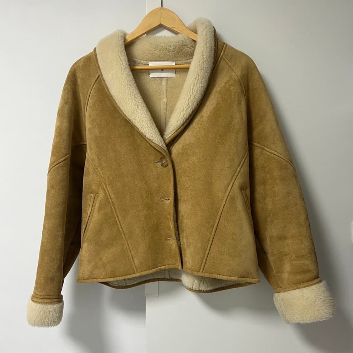 르 베이지 시어링 무스탕 상품이미지4