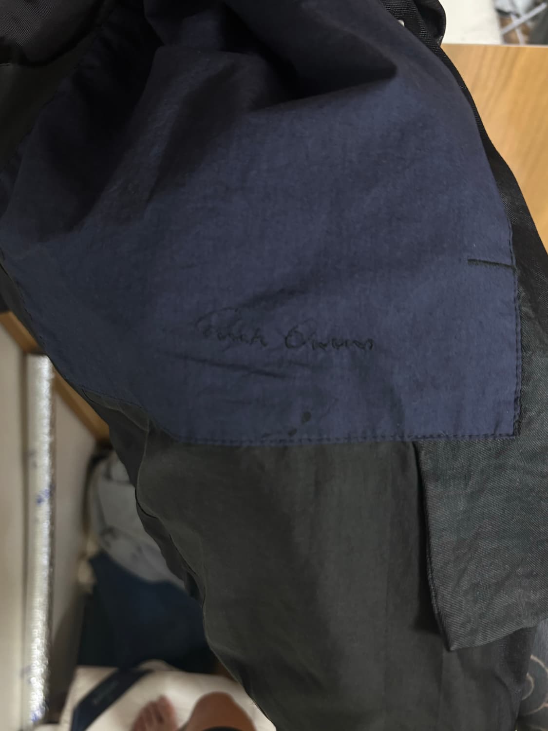 Rick owens 릭오웬스 11ss 드레이프 레더자켓 L 상품이미지6