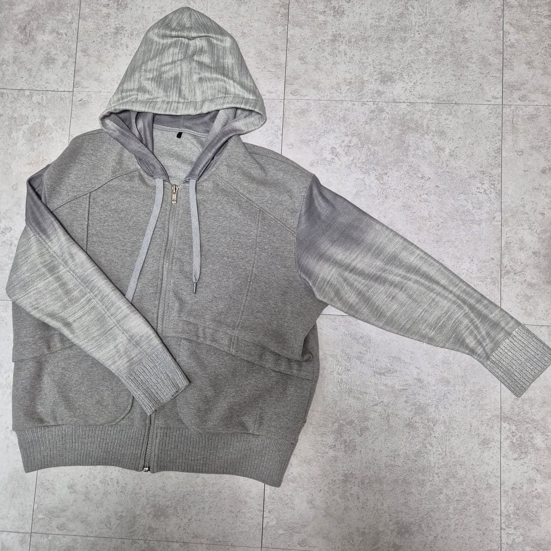 시스템 옴므  후드 집업 실제 착용샷(실물깡패) 상품이미지4