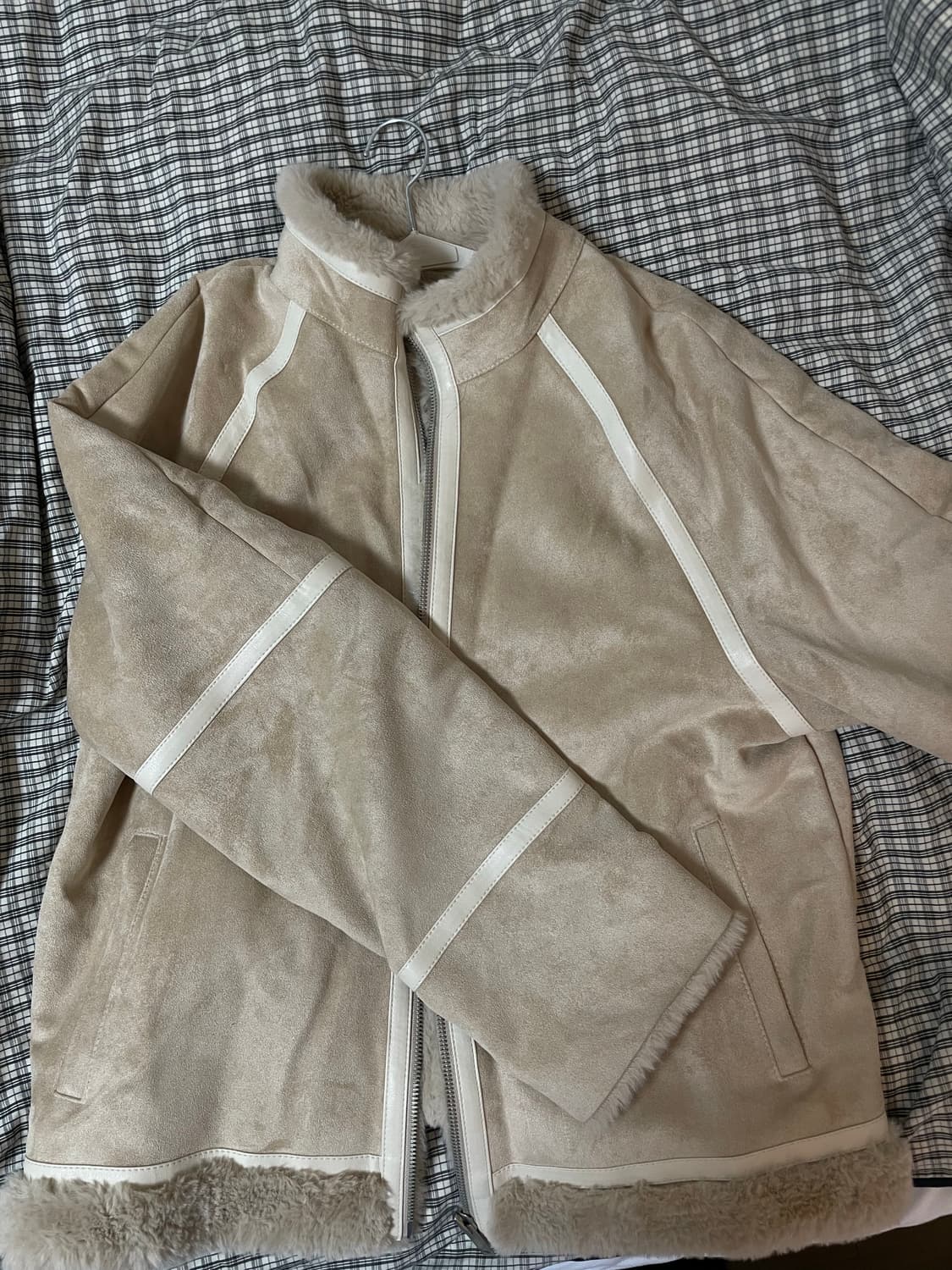 J.RIUM 스웨이드 시어링 자켓 XL 상품이미지9