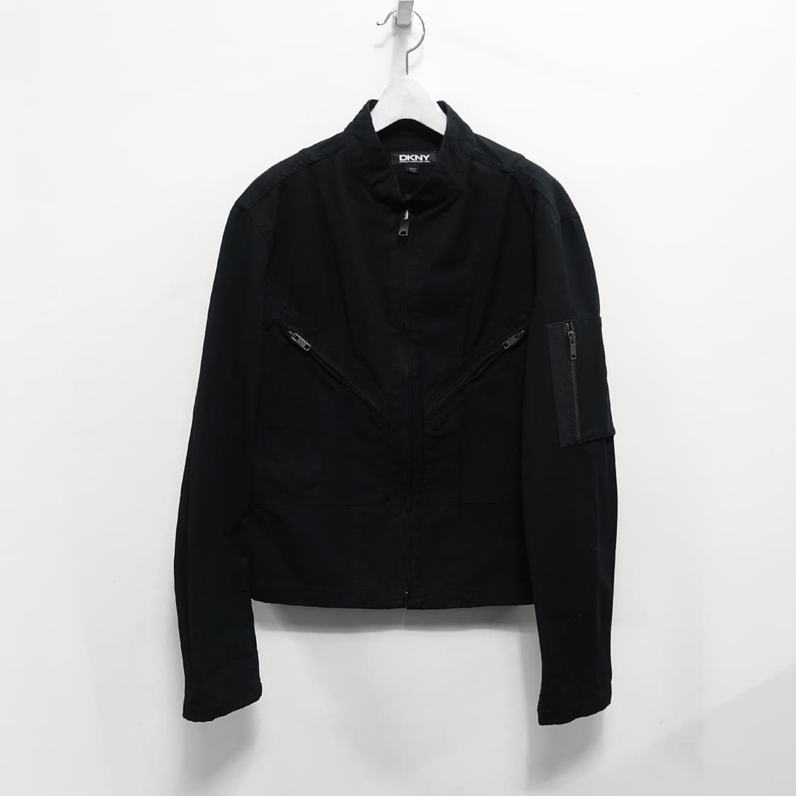 [M,100] DKNY 투포켓 커프 집업 바이커 플라이트 자켓 상품이미지2