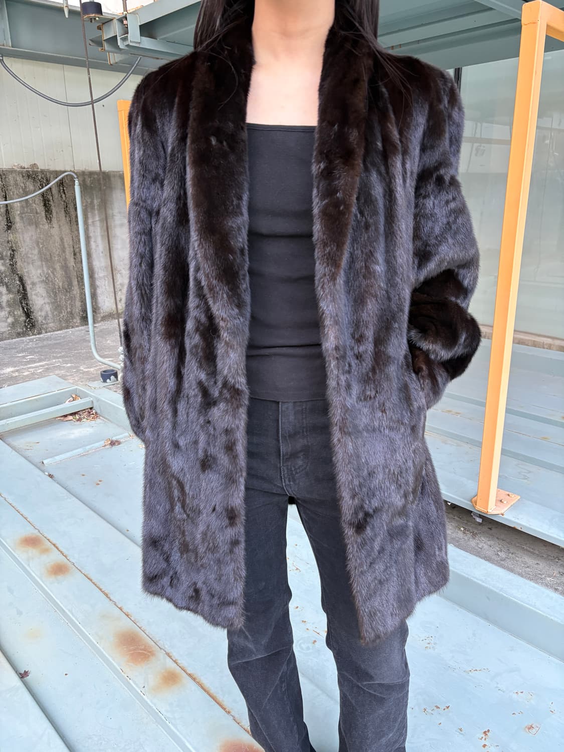 리얼 밍크 퍼 자켓 코트 상품이미지1